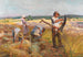 De Tarweoogst - Claude Firmin — weergave van het kunstwerk