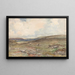 Land met schapen en herder - Claude Hayes — ingelijst kunstwerk aan de muur