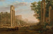 Caprice met ruïnes van het Romeinse Forum - Claude Lorrain — weergave van het kunstwerk