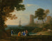 Vue côtière avec l'enlèvement d'Europe - Claude Lorrain — weergave van het kunstwerk