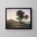 Jacob met Laban en zijn dochters - Claude Lorrain — ingelijst kunstwerk aan de muur