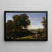 Landschap met Apollo en de Muzen - Claude Lorrain — ingelijst kunstwerk aan de muur