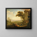 Landschapschilderij met satyr en nimf - Claude Lorrain — ingelijst kunstwerk aan de muur