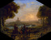 Landschap met de haven van Santa Marinella - Claude Lorrain — weergave van het kunstwerk