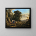 De Rechtspraak van Paris - Claude Lorrain — ingelijst kunstwerk aan de muur