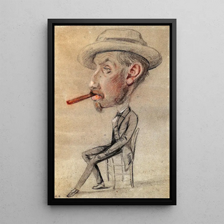 Claude Monet - Caricature of a Man with a Big Cigar.webp