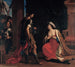 Cleopatra en Octavius - Guercino — weergave van het kunstwerk