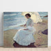 Reproductie van het schilderij Clotilde aan het strand - Joaquín Sorolla
