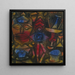 Collectie van beeldjes - Paul Klee — ingelijst kunstwerk aan de muur