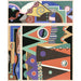 Reproductie van het schilderij Collectie decoraties en kleuren Pl.03 - Georges Valmier