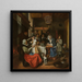 Zoals de ouderen zingen, de jongeren pipen - Jan Steen — ingelijst kunstwerk aan de muur