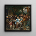 Vrolijk gezelschap op een terras - Jan Steen — ingelijst kunstwerk aan de muur