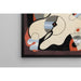 Reproductie van het schilderij van een abstracte compositie schilderij (liggende vrouw) - Georges Valmier