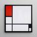 Reproductie van het schilderij Composition No I met Rood en Zwart - Piet Mondrian