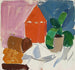 Samenstelling met plant in pot - Edvard Weie — weergave van het kunstwerk