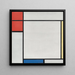 Reproductie van het schilderij Compositie met rood, geel en blauw - Piet Mondrian