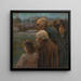 figuratieve compositie - Teodor Zemplnyi — ingelijst kunstwerk aan de muur