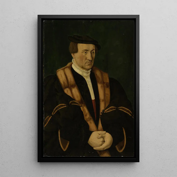 Portrait of a Young Patrician - Conrad Faber von Kreuznach — framed artwork on a wall