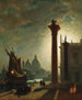 van het Granieten Colonne van de Piazzetta in Venetië - Conrad Hoff — weergave van het kunstwerk