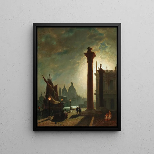 Conrad Hoff - Die Granitsulen auf der Piazzetta in Venedig.webp
