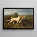 Honden met hun prooi - Conradijn Cunaeus — ingelijst kunstwerk aan de muur