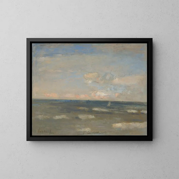 Zeilenschilderij Blauwe Zee - Constant Permeke — ingelijst kunstwerk aan de muur