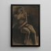 Nu zittend schilderij getiteld Zulma - Constant Permeke — ingelijst kunstwerk aan de muur
