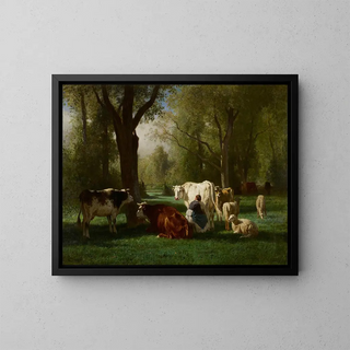 Constant Troyon - Landscape With Cattle And Sheep.webp