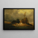 Landschap met storm - Constant Troyon — ingelijst kunstwerk aan de muur