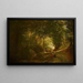 Landschapschilderij - Constant Troyon — ingelijst kunstwerk aan de muur