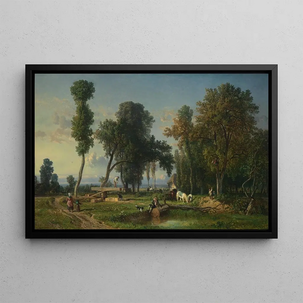 Constant Troyon - View at La FertSaintAubin near Orlans.webp