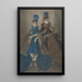 Two Women with Fans - Constantin Guys — framed artwork on a wall