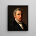 Portrait of the Squire Alfred Hage 1803-1872 - Constantin Hansen — framed artwork on a wall