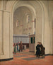 L interior of the church St. Bendts at Ringsted - Constantin Hansen — artwork view