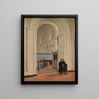 Constantin Hansen - The Interior of St Bendts Church at Ringsted.webp