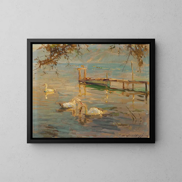 Landscape - Constantin Westchiloff — framed artwork on a wall