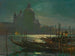 van het uitzicht op Santa Maria della Salute 's nachts - Constantin Westchiloff — weergave van het kunstwerk