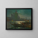 van het uitzicht op Santa Maria della Salute 's nachts - Constantin Westchiloff — ingelijst kunstwerk aan de muur