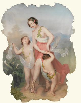 Continental School - Girl With Two Dancing Children.webp