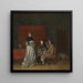 Gespreksje van de wellustige bekend als L'Amonition paternelle - Gérard ter Borch — ingelijst kunstwerk aan de muur