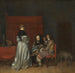 Gespreksje van de wellustige bekend als L'Amonition paternelle - Gérard ter Borch — weergave van het kunstwerk