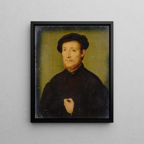 Corneille de Lyon - Portrait of a Man with His Hand on His Chest.webp
