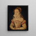 Portrait of a lady in half-length, traditionally identified as Marie de Lorraine - Corneille de Lyon — framed artwork on a wall
