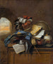 van stilleven van vergankelijkheid - Cornelis Bris — weergave van het kunstwerk