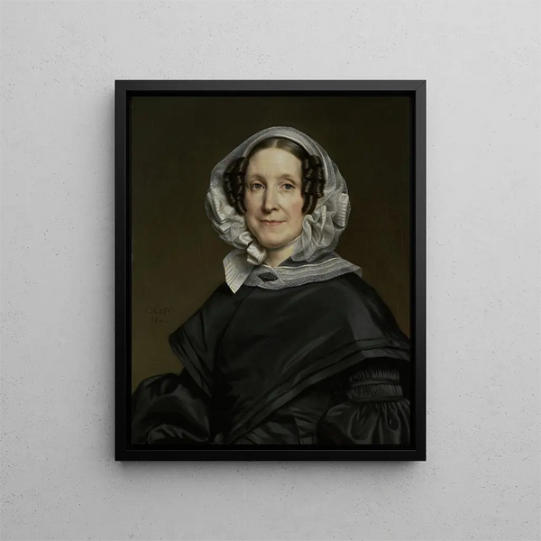 Aryna van der Pot 1786-1850 wife of N. J.. A. C. Hoffmann - Cornelis Cels — framed artwork on a wall
