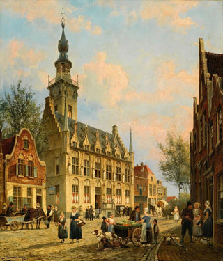 Cornelis Christiaan Dommelshuizen - The town hall in Veere.webp