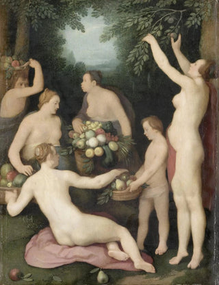 Cornelis Cornelisz Van Haarlem - Pomona Receiving the Harvest of Fruit.webp