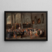 Bezoek aan de zieken - Cornelis de Wael — ingelijst kunstwerk aan de muur
