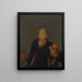 a peasant holding a jug and a pipe - Cornelis Dusart — framed artwork on a wall