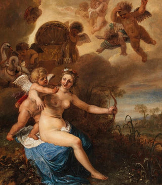 Cornelis Holsteyn - Venus taking away Cupids bow.webp